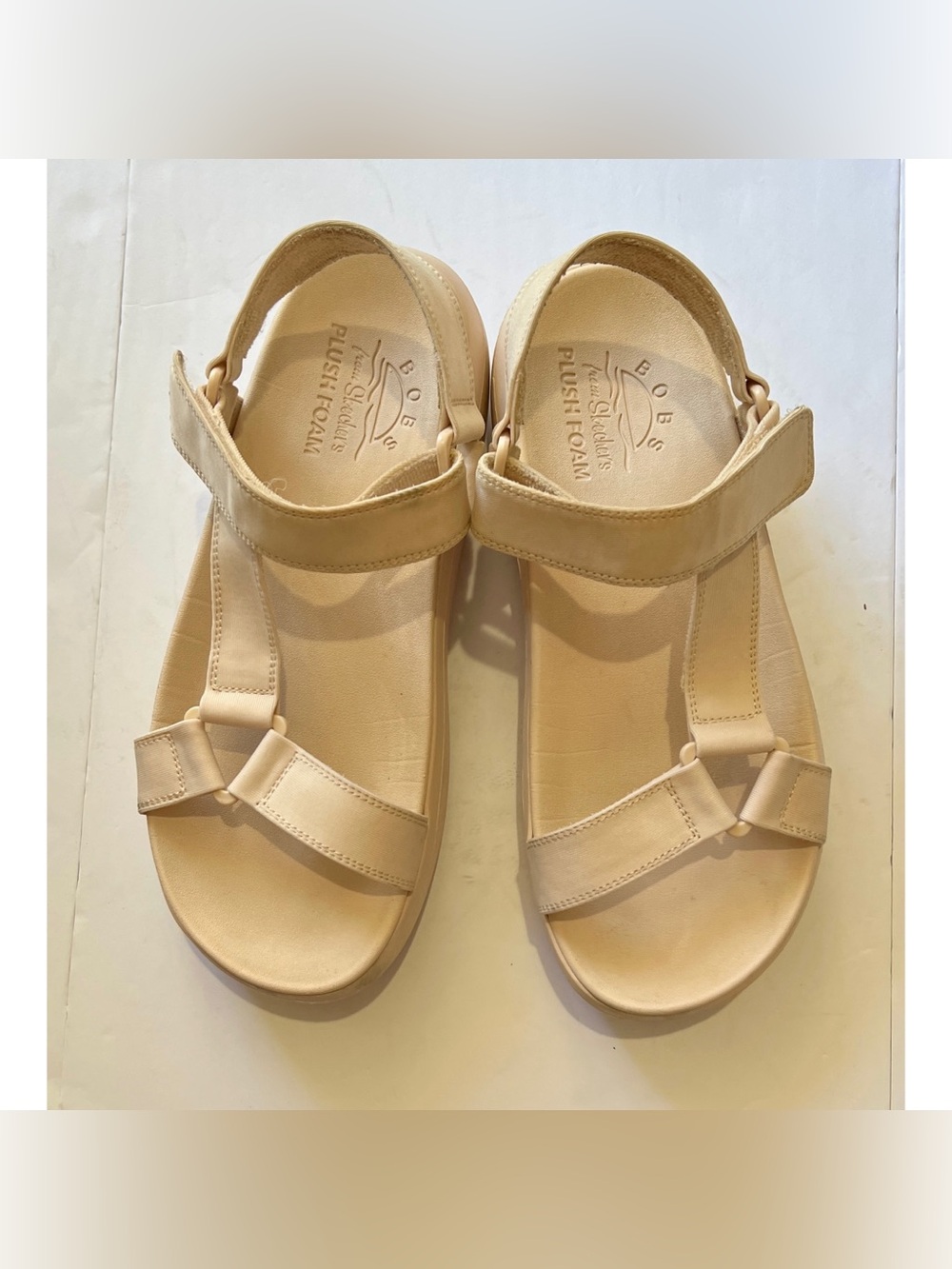 Skechers BOBS Plush Foam Light Pink Comfort Sandals US Women’s 8.5